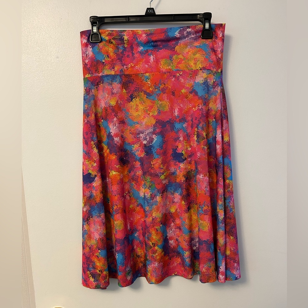 LuLaRoe Pink and Purple Azure skirt size Small EUC - Picture 2 of 6